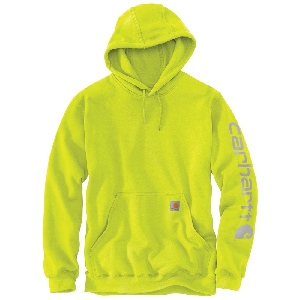 Carhartt Men's Neon Yellow Hoodie
